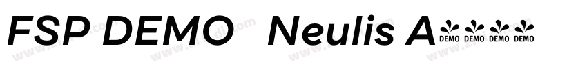 FSP DEMO   Neulis A字体转换